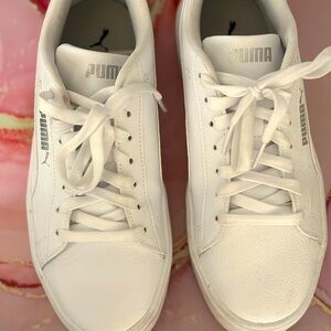 Women’s Puma white sneakers